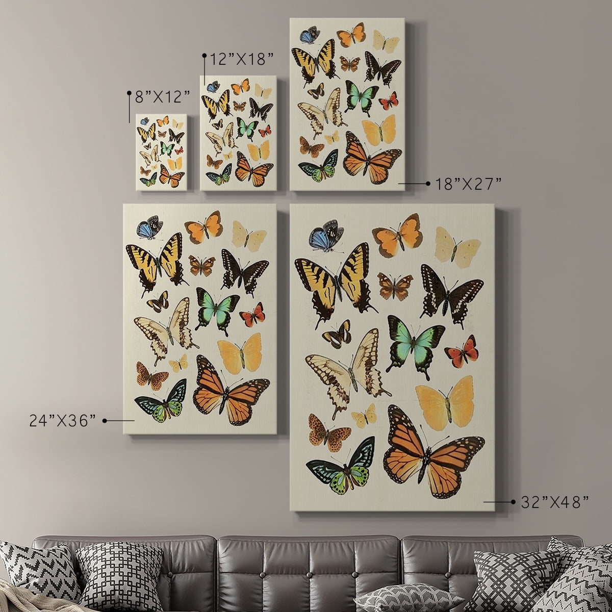 Collected Flutter I Premium Gallery Wrapped Canvas - Ready to Hang