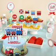 thumbnail image 4 of Train Cake Decorations Boys for 2nd Birthday - Chugga Chugga Two Two Cupcake Cake Toppers, Choo Choo Im Two Party Supplies for Railway Steam Theme Party, 4 of 6