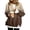 Brown #013, variant on Gradient Leopard Print Fake Two Piece Long Sleeve Sweatshirt Crew Neck Loose Drop Shoulder Casual Pullover Tops for Daily Wear , L