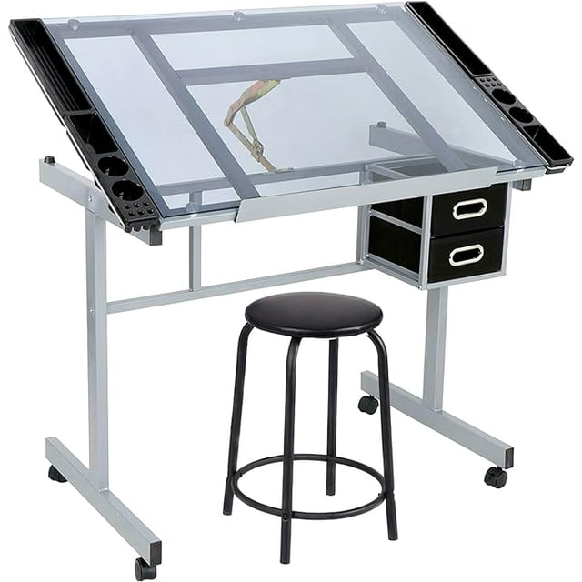 Restirador de Cristal Templado Bluelander con Banco de Trabajo