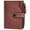 Brown, variant on LOUEBICA Wallet for Men Large Capacity Leather RFID Blocking Trifold Wallet with 2 ID Windows and 15 Card Holders