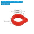 thumbnail image 2 of Unique Bargains Anti-Lost Silicone Rubber Holder, 60 Pcs Multipurpose Lanyard, Red, 2 of 7