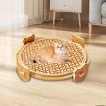 thumbnail image 4 of Cama para dormir resistente al desgaste, suministros para mascotas, multifuncional, transpirable, para gatos. Tapete redondo fresco, 4 of 7