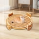 thumbnail image 4 of Cama para dormir, alfombrilla para rascar para gatos, tablero rascador para descansar y entrenar Tapete redondo fresco, 4 of 7