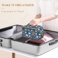 thumbnail image 3 of FORMRS Makeup Bag Travel Cosmetic Organizer for Women Fold Flat Zipper Pouch with Handle, Cartoon Mail Truck Pattern, 3 of 8