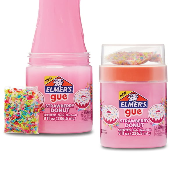 Donut de fresa prefabricado Slime Elmer's Gue, con aroma a fresa, 1 unidad