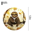 thumbnail image 2 of 12 Inch Wall Clock Battery Operated Silent Clock Decorative for Office, Kitchen, Outdoor, Living Room，Lovely Sloth Animal Charming, 2 of 4