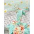 thumbnail image 5 of Coduop Infant Baby Girls Summer Princess Dress Floral Print Sleeveless Sling Layered Cake Dress, 5 of 7
