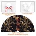 thumbnail image 4 of Yiaed Modern Golden Butterfly Print Christmas Tree Skirt , Tree SkirtsTree Mat for Christmas Winter Holiday Indoor Decorations-48", 4 of 7