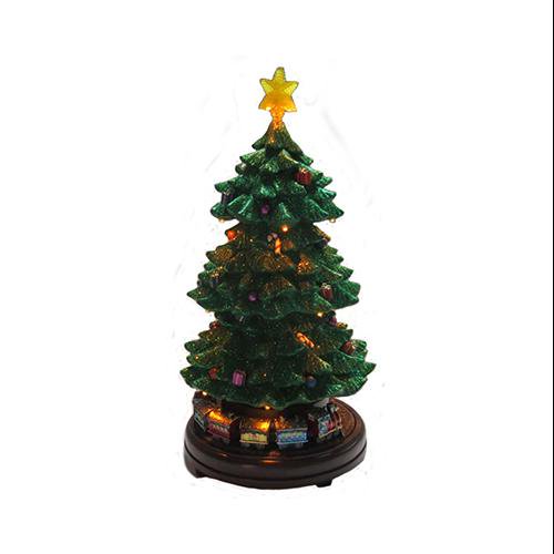 Nature\'s Mark NMX12305BA Christmas Rotating Table Top Tree, 15.7