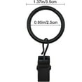 thumbnail image 2 of 30 PCS Curtain Rings with Clips, Strong Drapery Clips Hooks on Tension Rod Bracket, Interior Diameter Metal Eyelets Decorative Drapes Window Hangers, 2 of 9