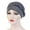 Gray, variant on MESSUEN Turbans for Women Beanies Pretied Head Scarf for Women Solid Plait Hat Muslim Cancer Turban Wrap Cap Hair Bandanas for Women Beanie for Women Black One Size