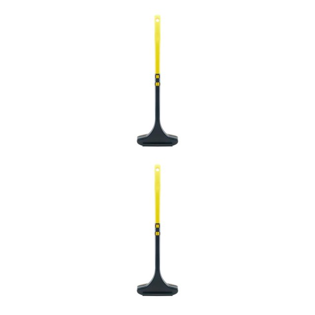 Transemion Wide Application Window Glass Screen Cleaning Brush For All Types Of for Windows Screen Mesh Cleaning Brush Plastic yellow green 2Set