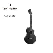 Natasha Solar System Asteroid Carbon Fiber 38-inch Folk Guitar. Premium guitar case and fretboard cleaning cloth.
