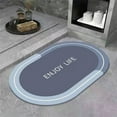 thumbnail image 4 of Matoen Bath Rugs for Bathroom - Anti-Slip Bath Mats Soft Thin Polyeste Mat Living Room Bedroom Mat Floor Water Absorbent (Blue, 20x31.5 - Inches), 4 of 9