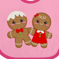 thumbnail image 4 of Inktastic Gingerbread Couple Boys or Girls Baby Bib, 4 of 4