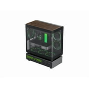 GAMEMAX GAMEMAX N90 Modular Dual-Chamber PC Case N90 BG Black 270° Panoramic Curved Glass Panel ATX Mid Tower case