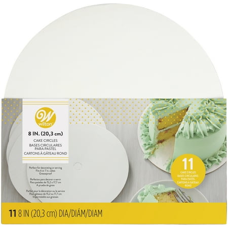 Wilton 8 Inch Round Cake Boards 11 Count