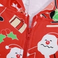thumbnail image 4 of Pijamas Navideñas Mono con capucha de Navidad Ropa de dormir familiar informal Ropa de hogar Kuymtek Rojo*Hombres T L para Unisex, 4 of 8