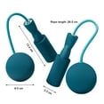 thumbnail image 4 of 1 Pair Jump Rope Professional Heavy Duty Ball Bearing Fitness Cordless Weighted Jump Rope Exercise Equipment-Blue, 4 of 8