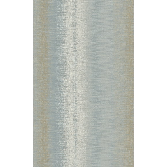 Blue Woven Stripe Metallic Wallpaper R8175