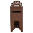 thumbnail image 1 of KFFKFF Insulated Beverage Dispenser, 5 Gal/19L Hot and Cold Beverage Server with Spigot & Handle, Food-Grade Thermal Drink Dispenser Cooler for Tea Coffee Water in Cafes & Restaurants, Brown, 1 of 9