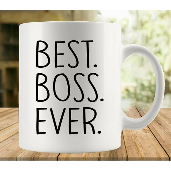 Best Boss Ever Mug Funny Coffee Mug Ceramic Cup Tea 11 Oz For Women Men Novelty Birthday Gift