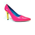 thumbnail image 2 of Women's Highest Heel Shoes 4" Classic Plain Pump - Fuchsia Tri-Color, 2 of 2
