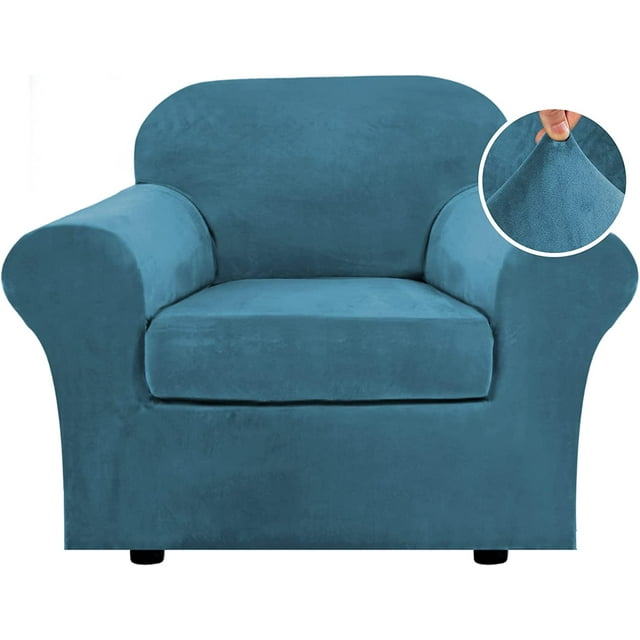 Housse de Canapé Moderne en Velours Peluche 4 Pcs à Haute Extensibilité, Protège-Meubles Ajusté, Housse de Canapé Épaisse de Luxe, Lavable à la Machine