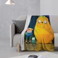thumbnail image 2 of Adventure Time Anti-Pilling Flannel 32"X48" Super Soft Plush Air Condition Quilt Fluffy Warm Cozy Decorative Blankets, 2 of 7