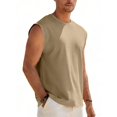 thumbnail image 5 of Mens Beach Sleeveless Shirts Workout Tank Tops Cut Off Shirts Gym Muscle Loose Fit Summer Vacation Tanks, 5 of 5