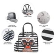 thumbnail image 2 of Fit & Fresh 2950BBHSC2970 Artist Collection Deluxe Lunch Kit, Black & White Stripes, 2 of 8