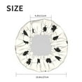 thumbnail image 4 of Kdxio Maple plaid Print Shower Cap for Women,Elastic and Reusable,Double Waterproof Layers Bathing Hat, 4 of 6