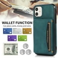thumbnail image 2 of Decase Wallet with Card Holder Cover for iPhone 11, iPhone 11 Slim Protective PU Leather Flip Folio Wallet Back Magnetic Stand Full Body Phone Cover for Women/Girls,Blue, 2 of 5
