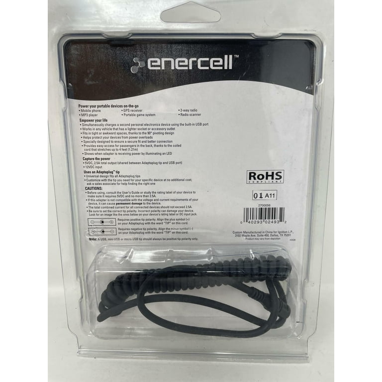 enercell cigarette lighter adapter ENERCELL 5VDC