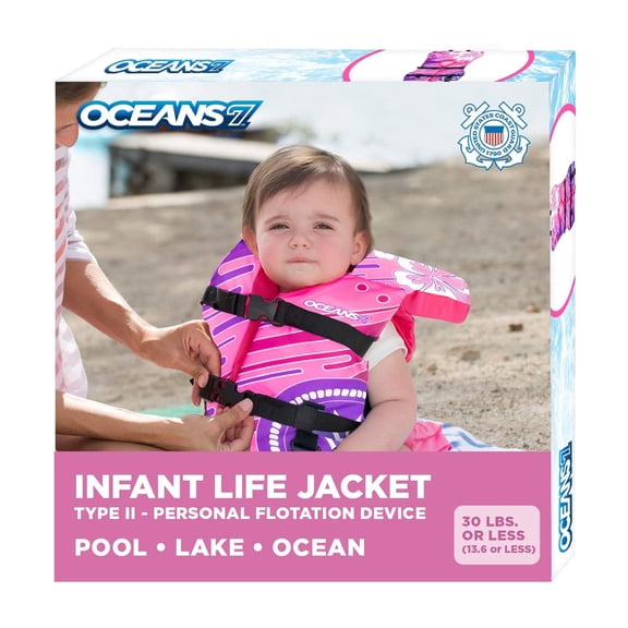 USCGA Infant Life Vest, Oxford, Raspberry