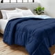 thumbnail image 2 of Edredón de Plumón Alternativo Reversible Bare Home Colección 1800 para Todas las Estaciones Tamaño Twin/Twin-XL Azul Oscuro/Azul Claro, 2 of 8