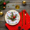thumbnail image 6 of Yhmxh Christmas Napkins, 20Pcs Red and White Christmas Paper Napkins Disposable Snowman Christmas Cocktail Napkins White Merry Christmas Napkins for Xmas Winter Holiday Dinner Party Supplies, 6 of 7
