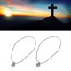 thumbnail image 5 of Collar De Jesús, 2 Piezas De Accesorios De Ropa De Metal, Collar De Espina Vintage Hecho A Mano Para Llevar EOTVIA Jesus Necklace, 5 of 8