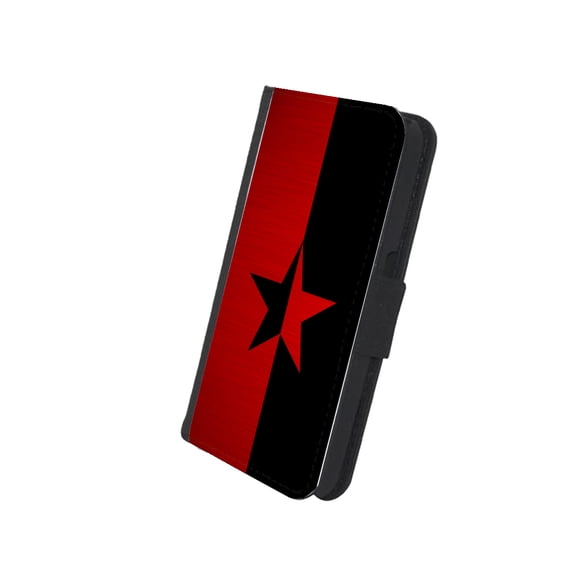KuzmarK Samsung Galaxy S4 Wallet Case - Black Star