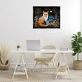 thumbnail image 3 of Stupell Industries Forest Fox in Nature Animals & Insects Painting Black Floater Framed Canvas Art Print Wall Art, 31 x 25, 3 of 10