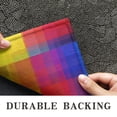 thumbnail image 6 of Colorful Rainbow Checkered Pattern Door Rugs,Washable Non Slip Door Mats Indoor,Decorative Door Mats,Entry Mat Indoor for Entrance,Bedroom,Kitchen,Bathroom,17"x30", 6 of 6