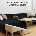 thumbnail image 2 of FlareFable Pet Steps Seat Mate Ramp for Cats & Dogs, Pet Friendly Multifunctional Ottoman Ramp with Frame and Ergonomic Design, Portable & Interactive Steps for High Bed to Dogs (White), 2 of 7