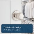 thumbnail image 4 of Fairfax Satin Nickel Front Door Knob with Deadbolt  Reversible Exterior/Interior Entry Door Knob with Key and Deadbolt Lock  Front Door Knobs with Lock/Front Door Lock  Traditional Home D, 4 of 8