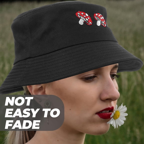 KAKOWELY Bucket Hat for Women with Embroidery and Sun Protection 1Pcs