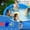Blue, variant on Ohmyroo Swimming Pool Pipe Holder 2PCS for Above Ground Pool Hose Support with Metal Clamps and Ties to Prevent Sagging