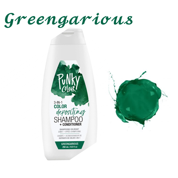 Punky GreenGarious 3in1 Color Depositing Shampoo & Conditioner with