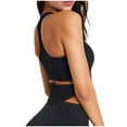 thumbnail image 3 of qolati Ribbed Workout Tank Tops for Women with Built in Bra Tight Racerback Scoop Neck Athletic Crop Top Stretchy Seamless Sleeveless Yoga Vest T-Shirts, 3 of 6