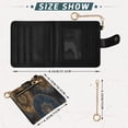 thumbnail image 3 of Small Wallet For Women Bifold Leather Pocket Coin Credit Card Holder With RFID Blocking A Boho-patterned Design, 3 of 6