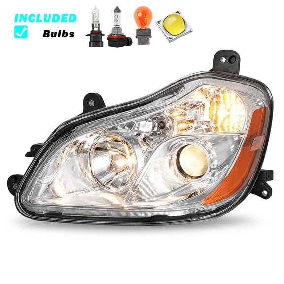 For 2013-2021 Kenworth T680 Halogen Projector Headlight Headlamp Driver Side LH